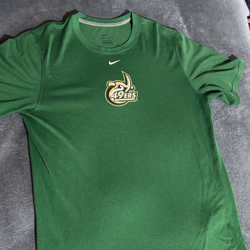 Nike Charlotte 49ers Green Dri-FIT Men's Tee